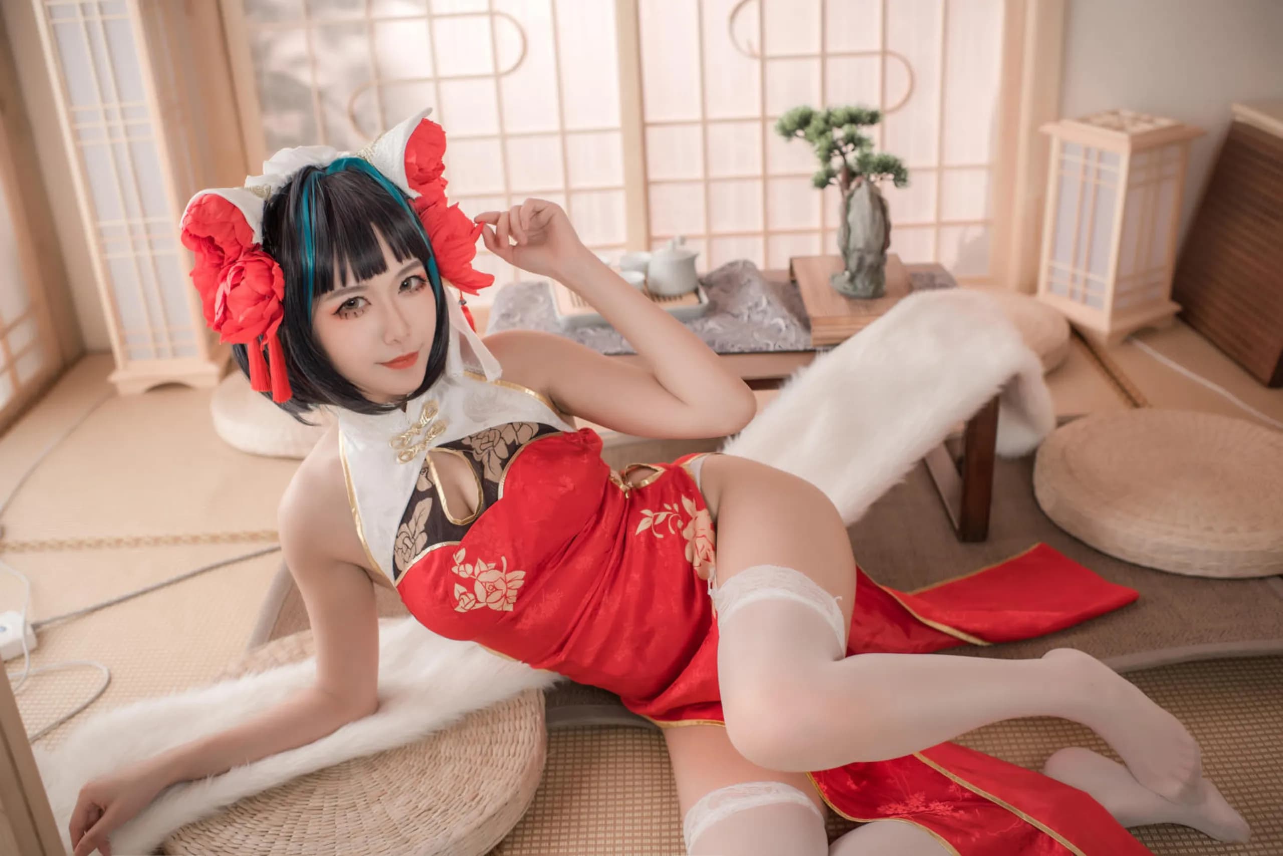 Azur Lane · Cheshire in a Red Qipao · 25