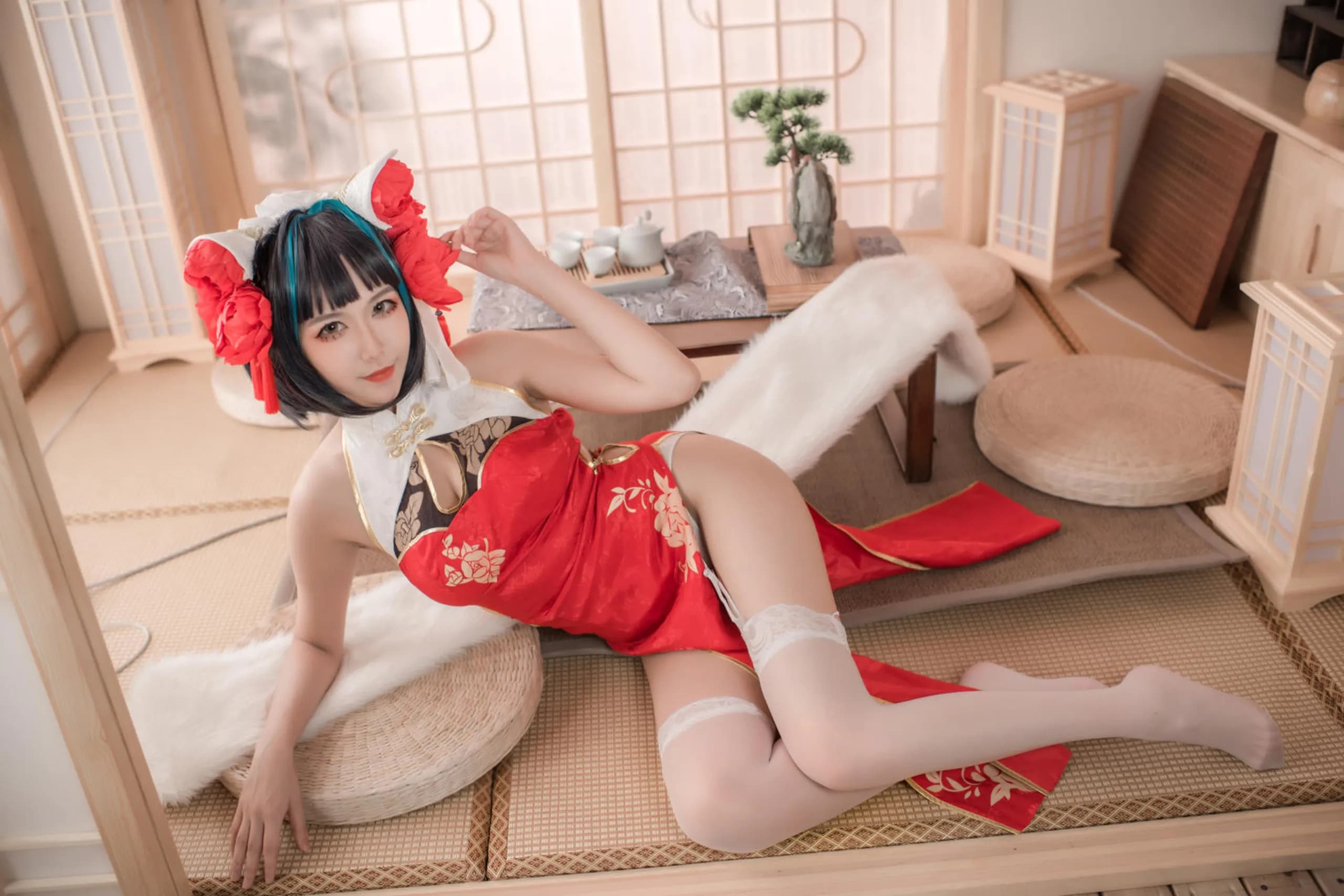 Azur Lane · Cheshire in a Red Qipao · 30