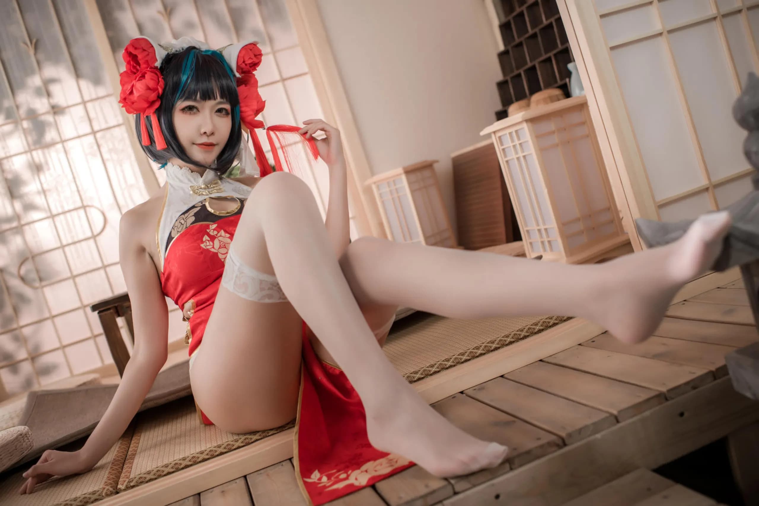 Azur Lane · Cheshire in a Red Qipao · 44