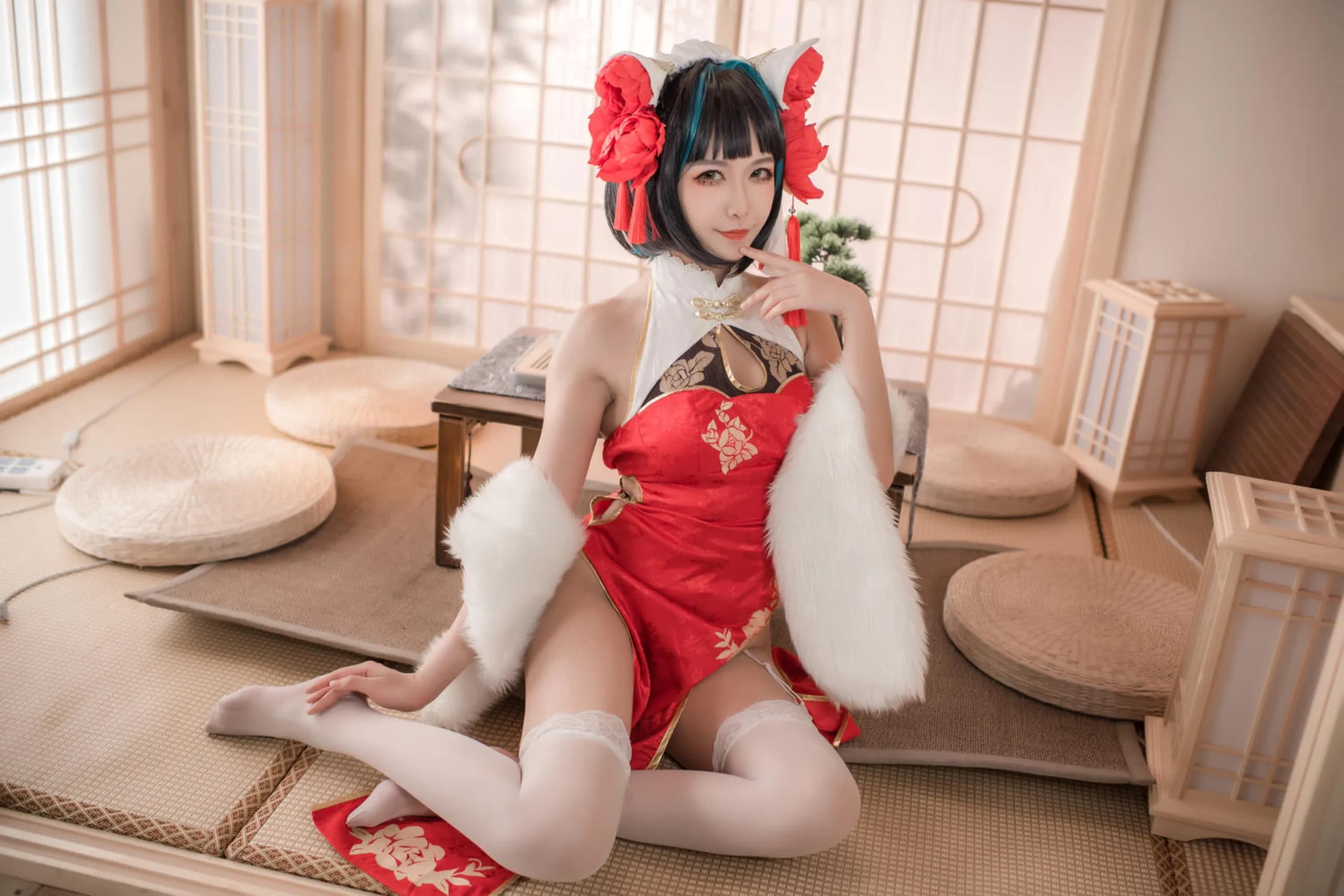 Azur Lane · Cheshire in a Red Qipao · 16