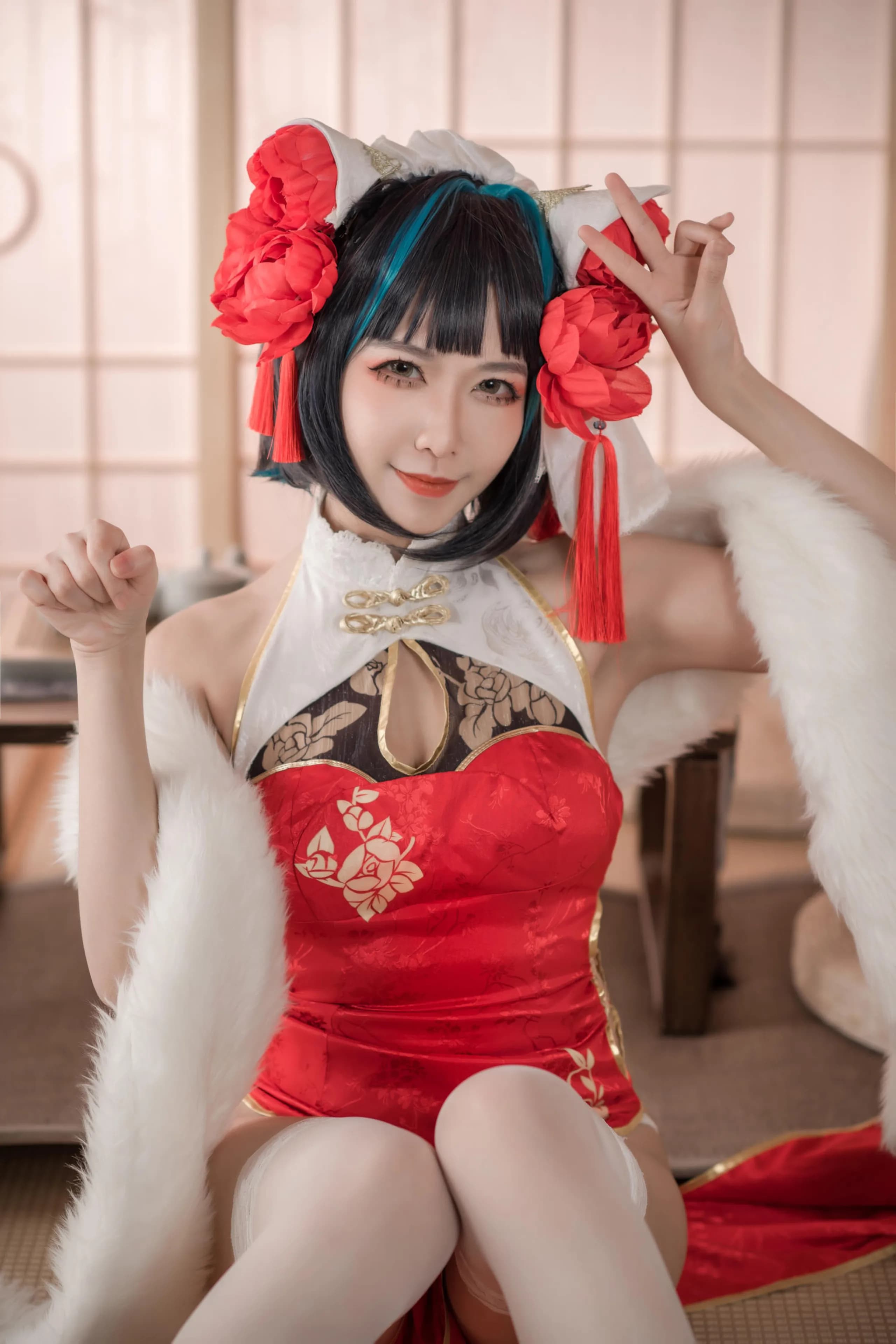 Azur Lane · Cheshire in a Red Qipao · 4