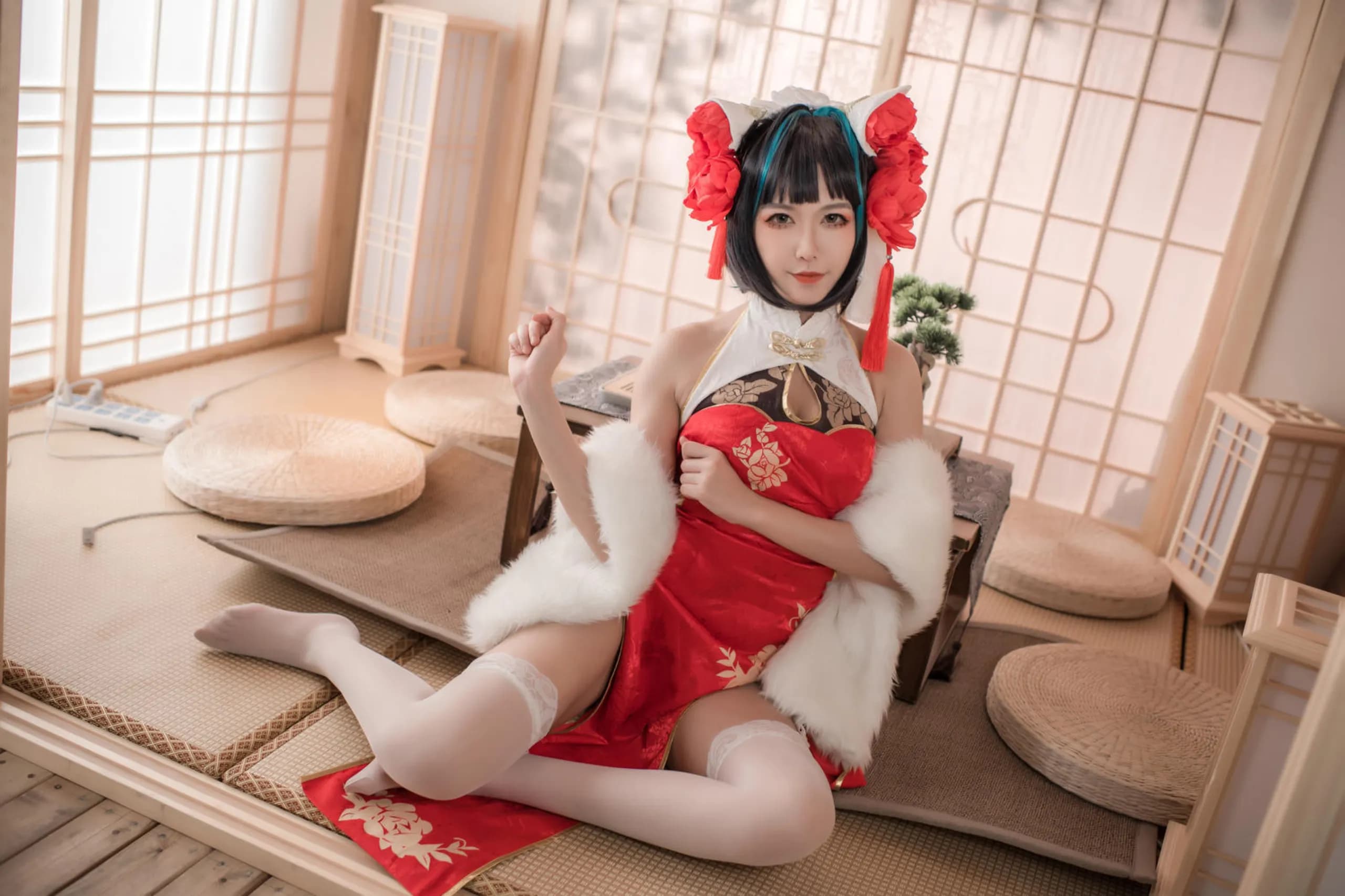 Azur Lane · Cheshire in a Red Qipao · 18