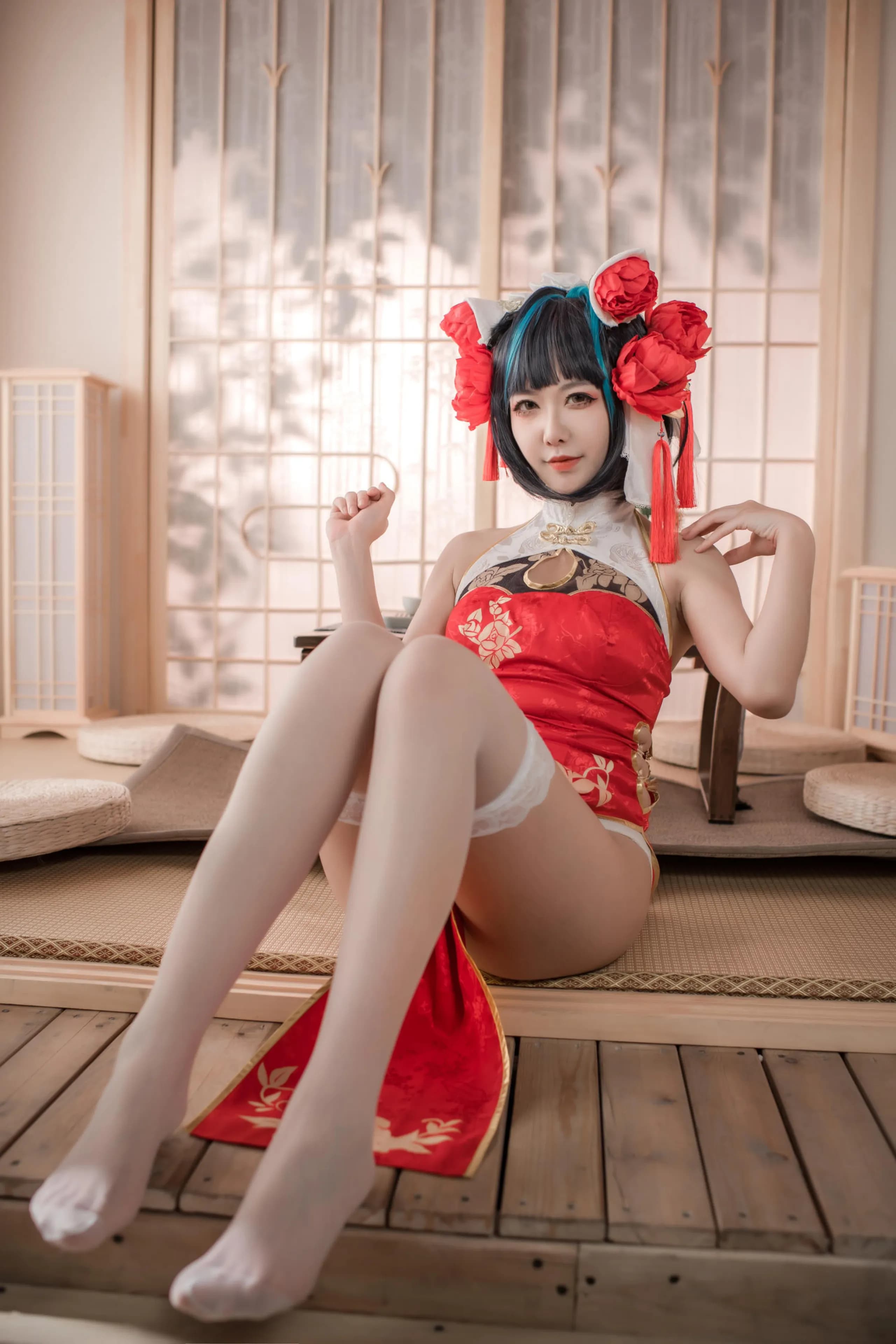 Azur Lane · Cheshire in a Red Qipao · 45