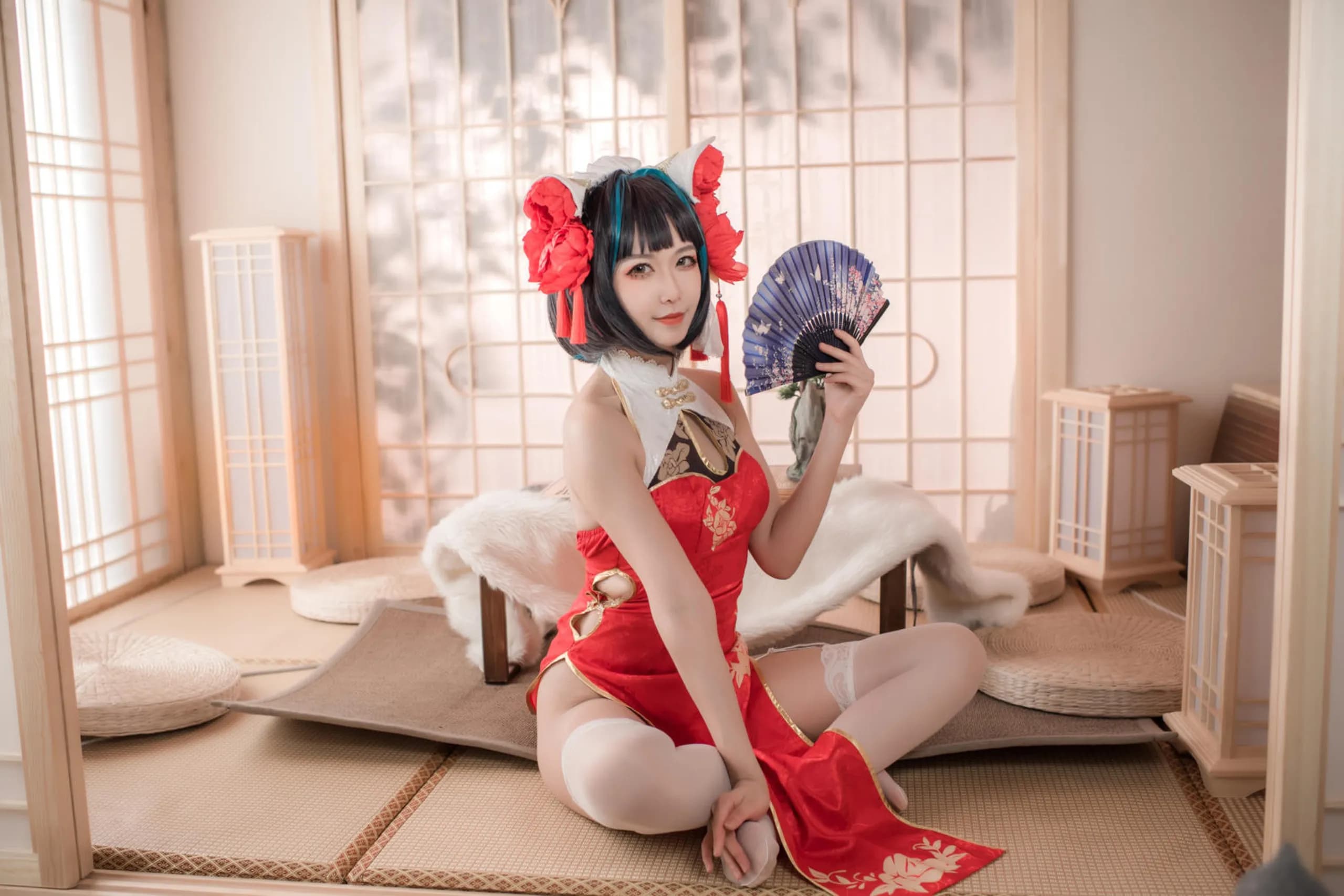 Azur Lane · Cheshire in a Red Qipao · 19