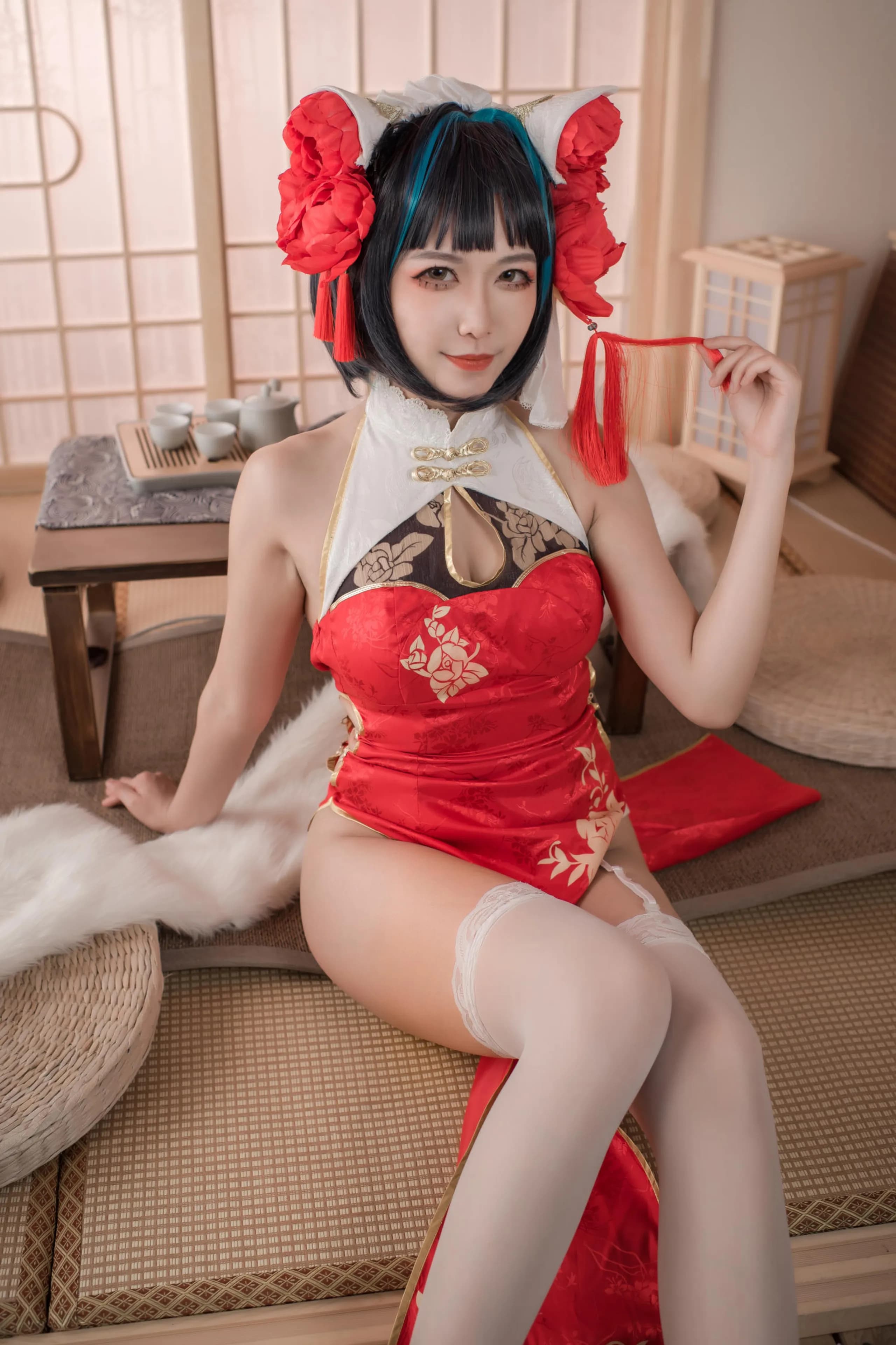 Azur Lane · Cheshire in a Red Qipao · 34