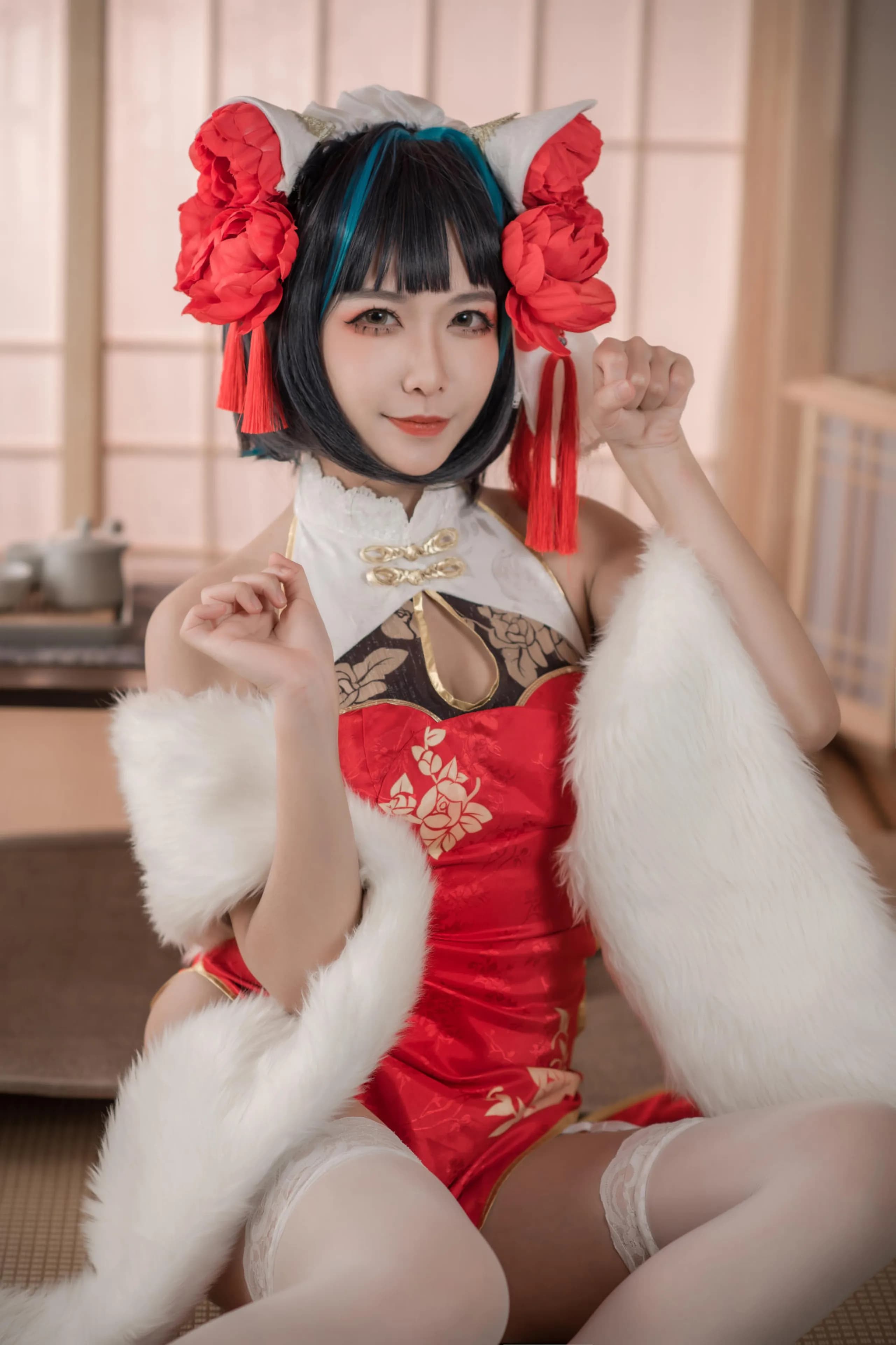 Azur Lane · Cheshire in a Red Qipao · 5