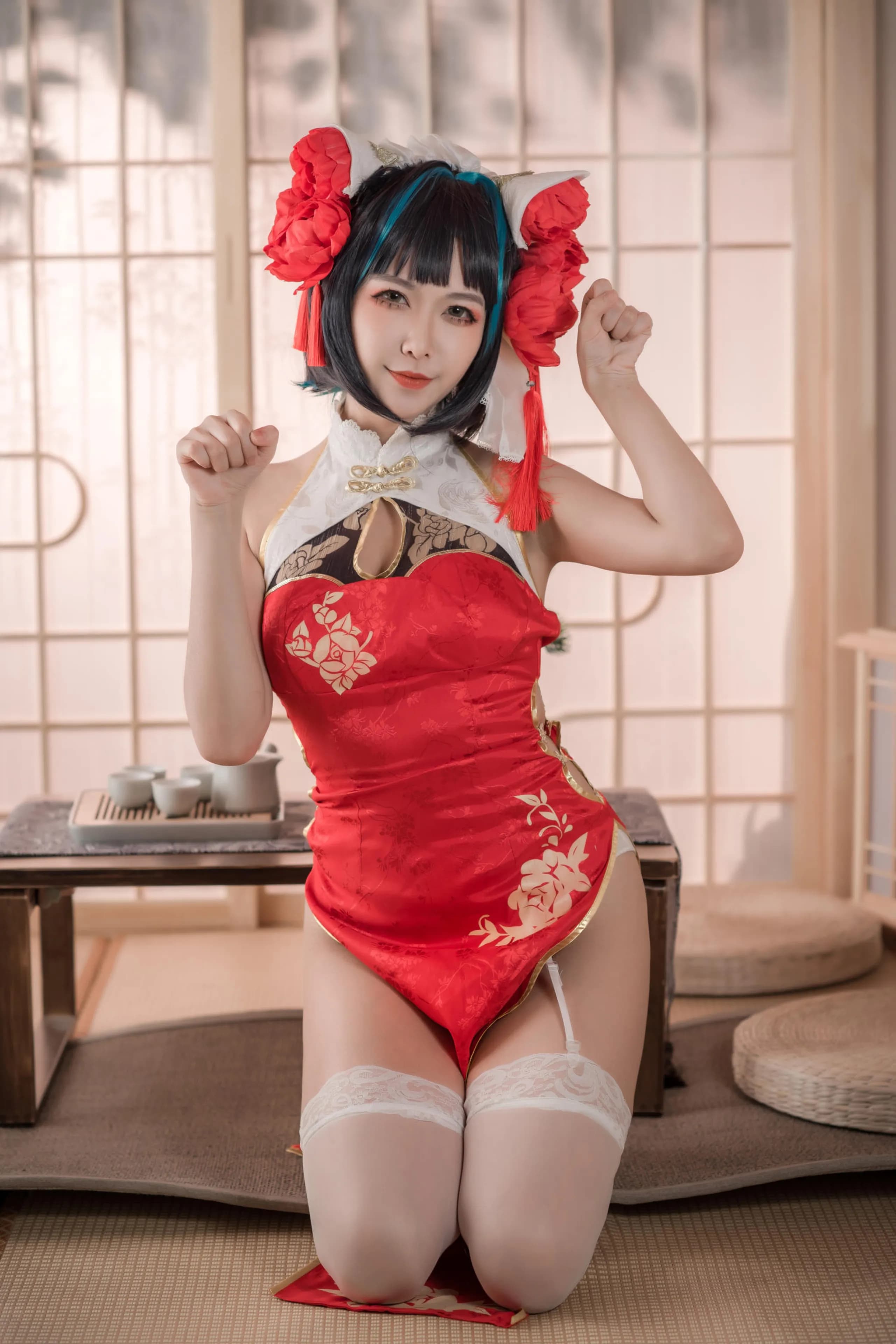Azur Lane · Cheshire in a Red Qipao · 7