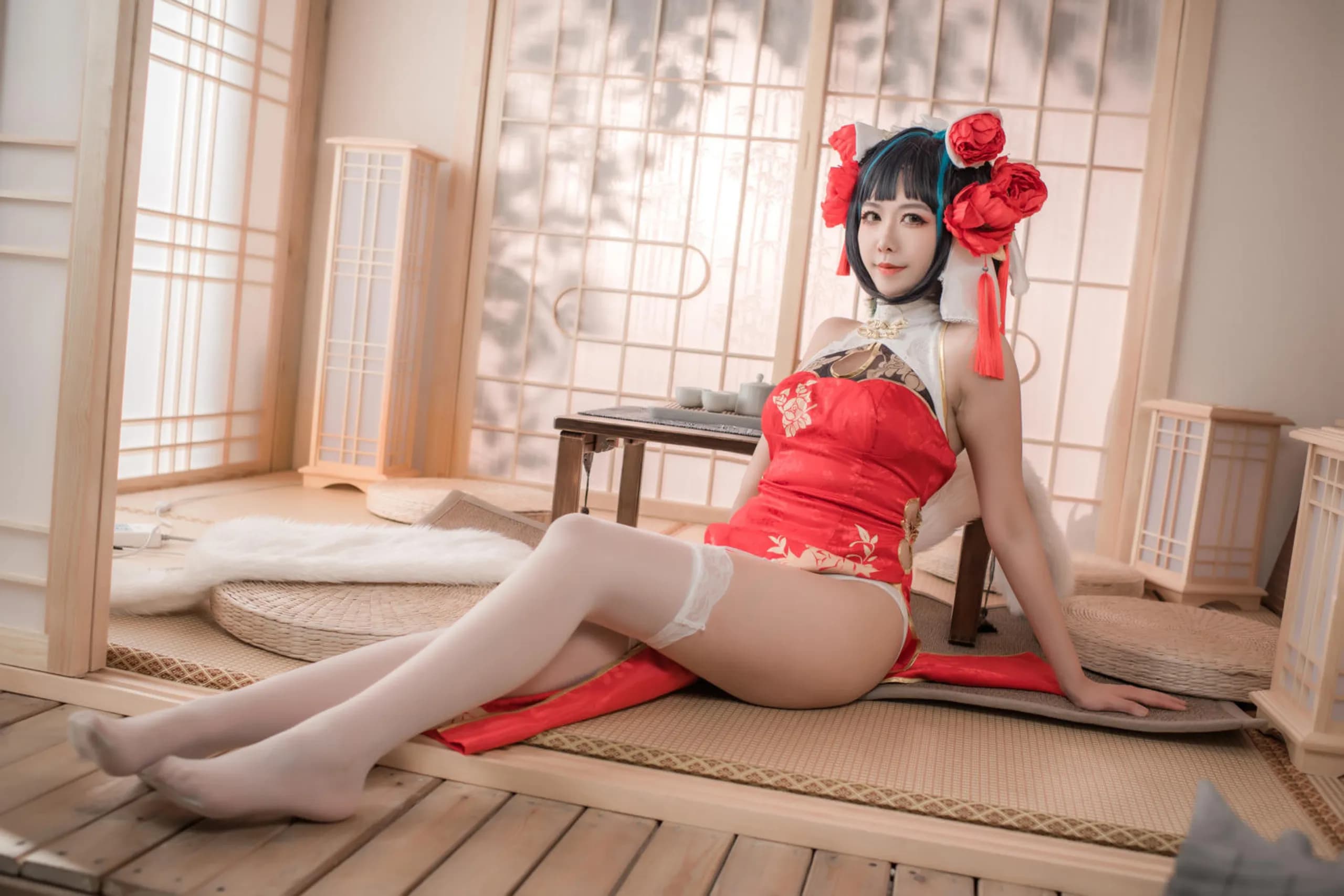 Azur Lane · Cheshire in a Red Qipao · 35