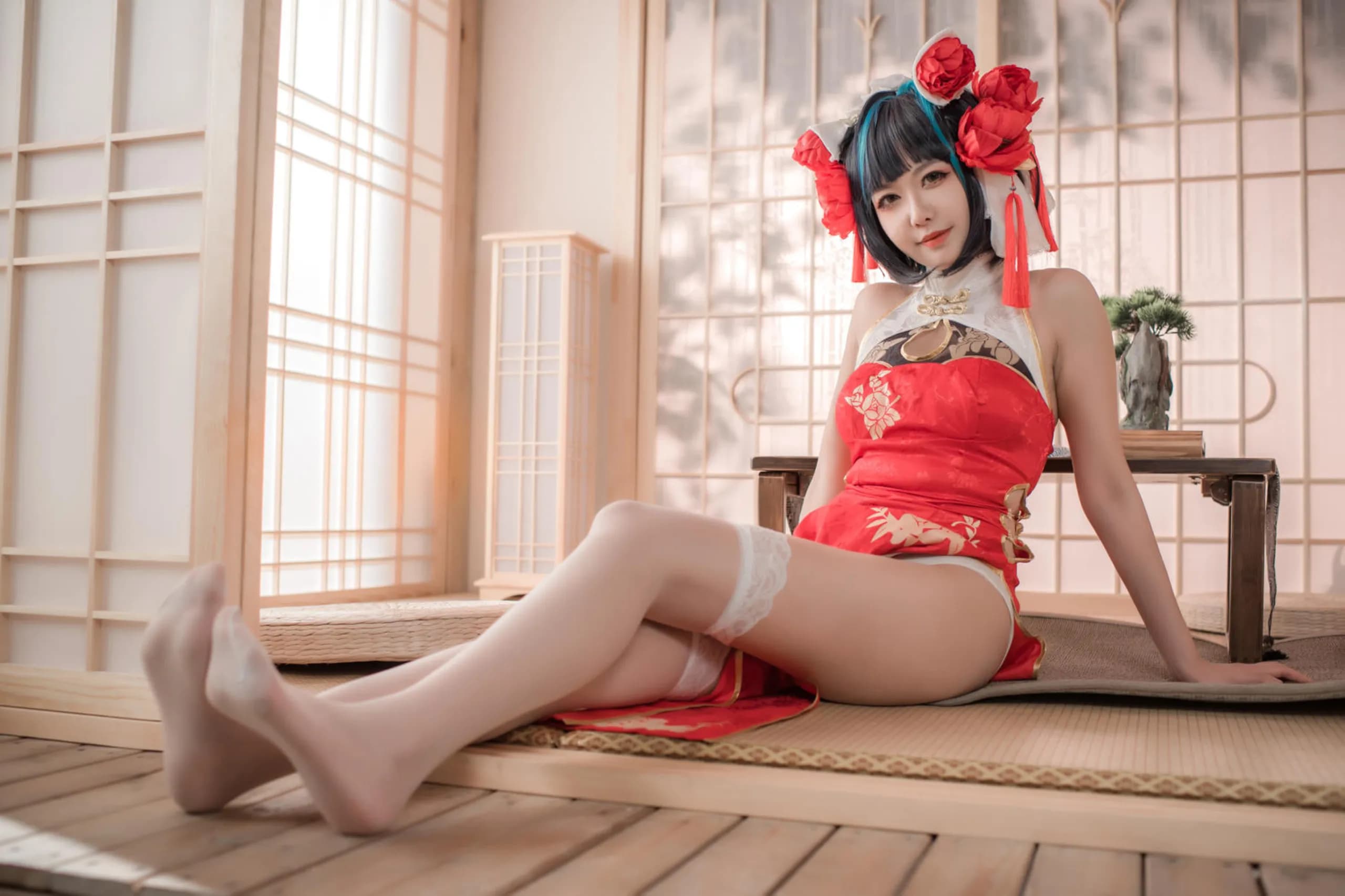 Azur Lane · Cheshire in a Red Qipao · 43