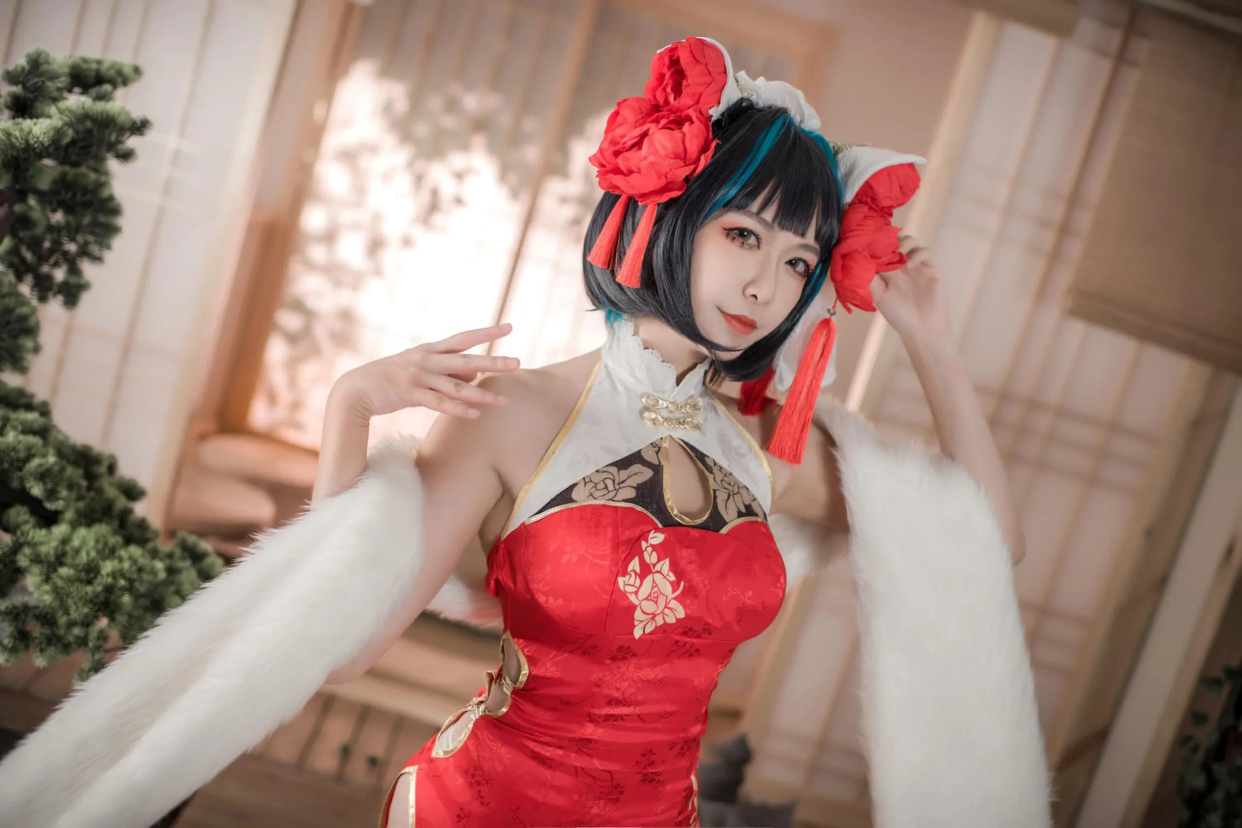 Azur Lane · Cheshire in a Red Qipao · 49