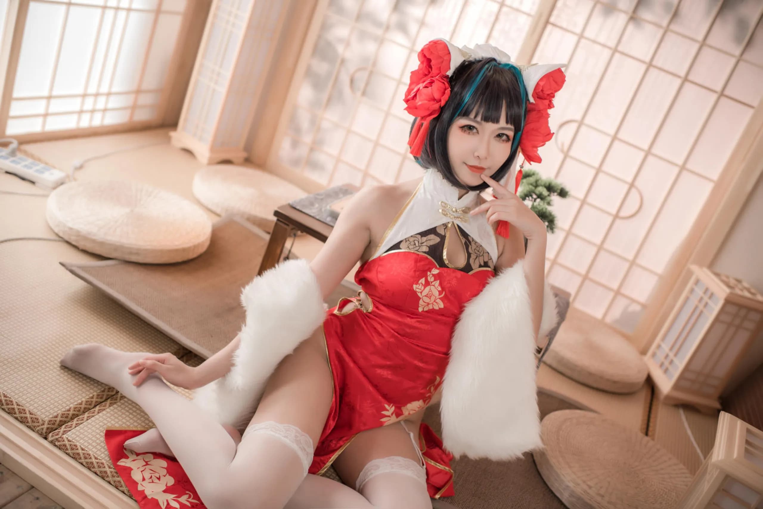 Azur Lane · Cheshire in a Red Qipao · 17